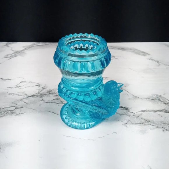 Degenhart Glass Bird Toothpick Trinket Paperweight Vintage - Picture 2 of 9